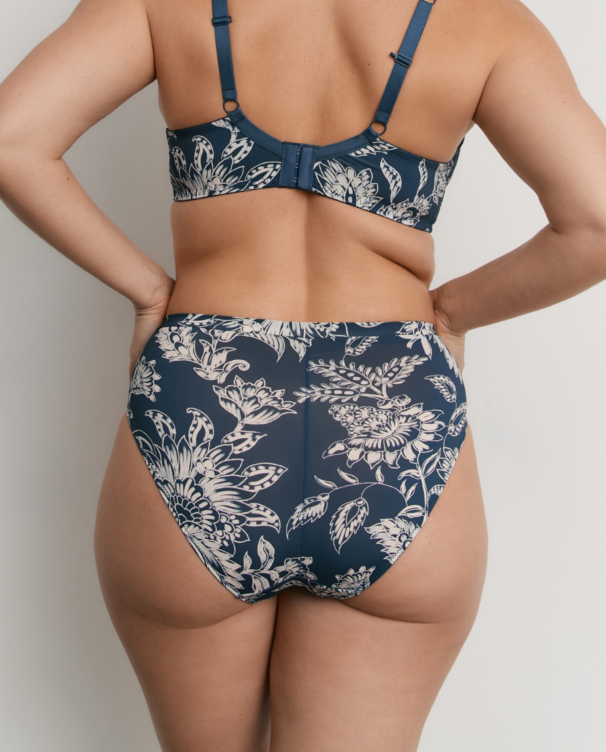 Bragas altas de mujer con microfibra y estampado - Promise - Marino Marino-2