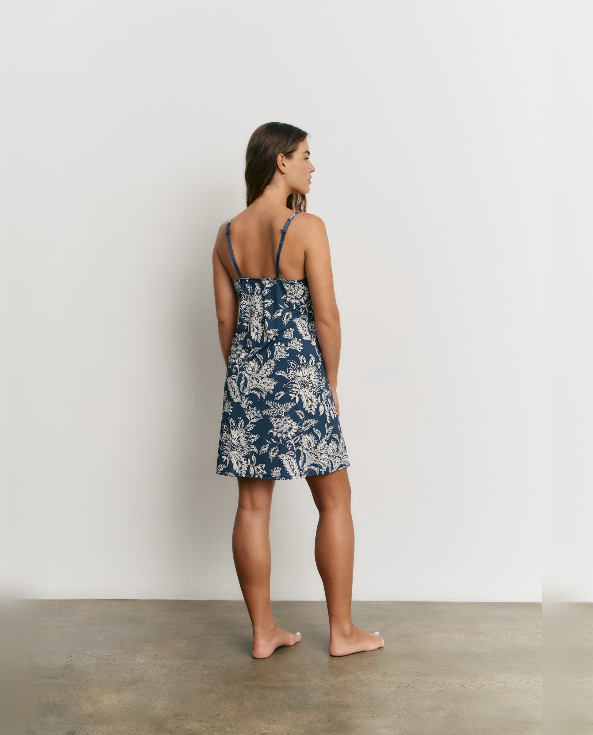 Camisón de mujer con tirantes y microfibra - Promise - Marino Marino-2