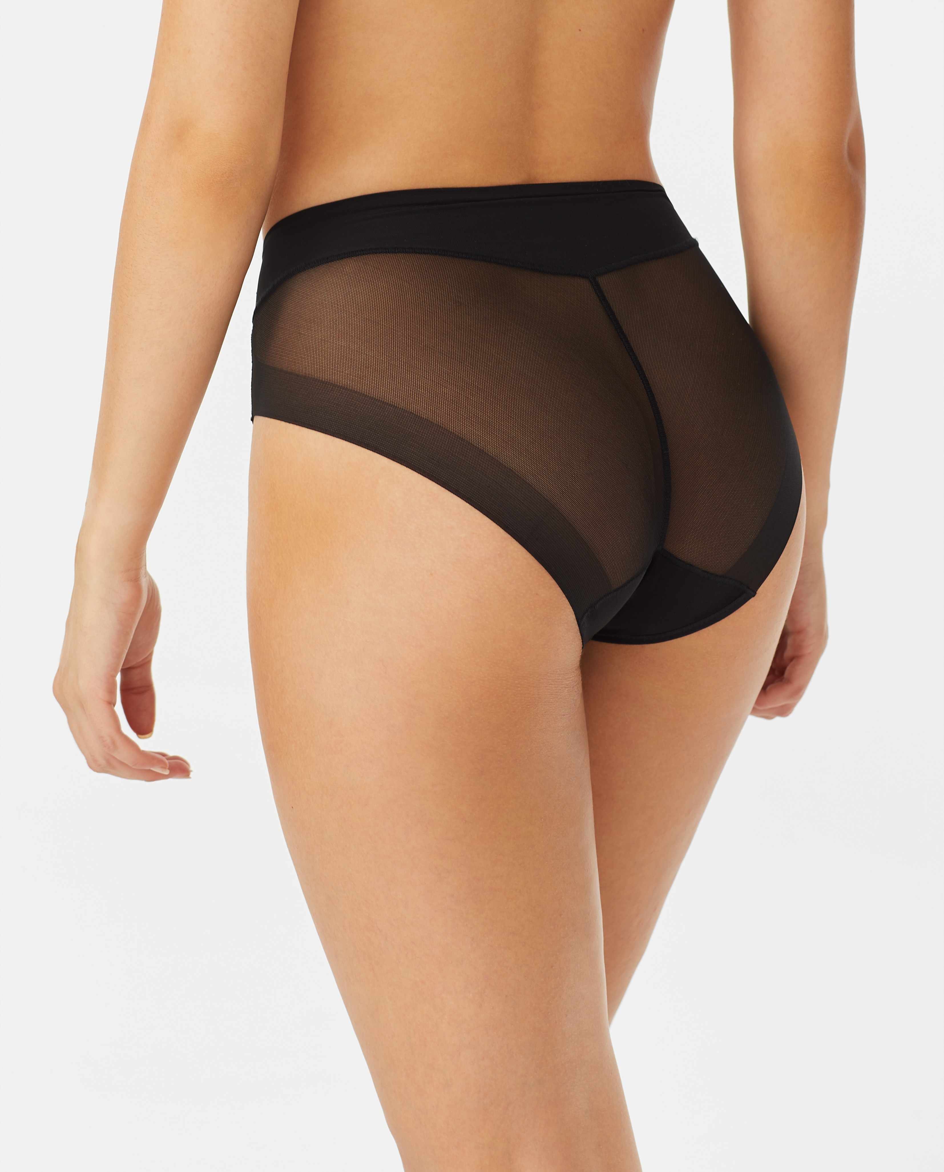 Braga bikini efecto tanga con refuerzo delantero - Promise - Burdeos Burdeos-4