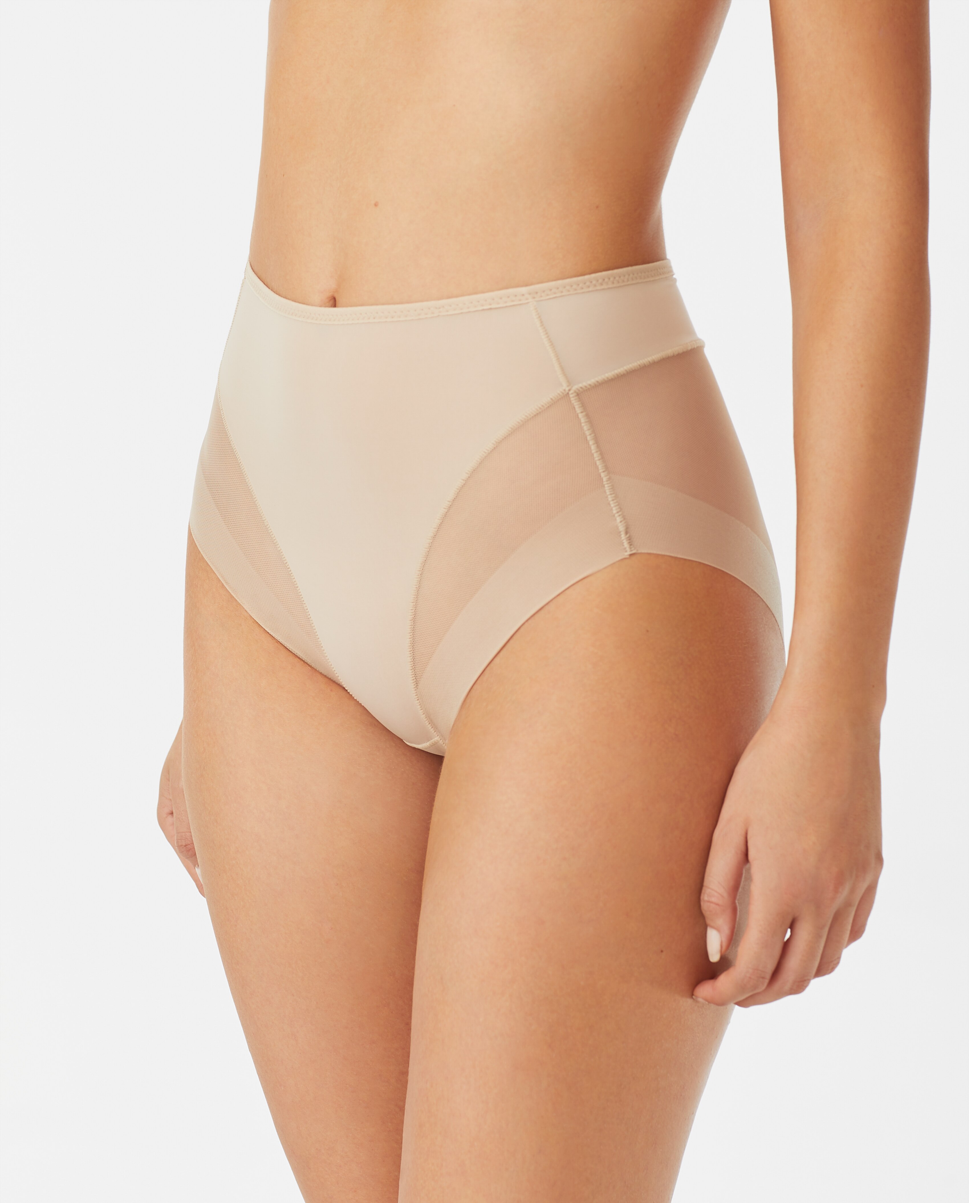 Braga alta con efecto tanga - Promise - Negro Negro-3