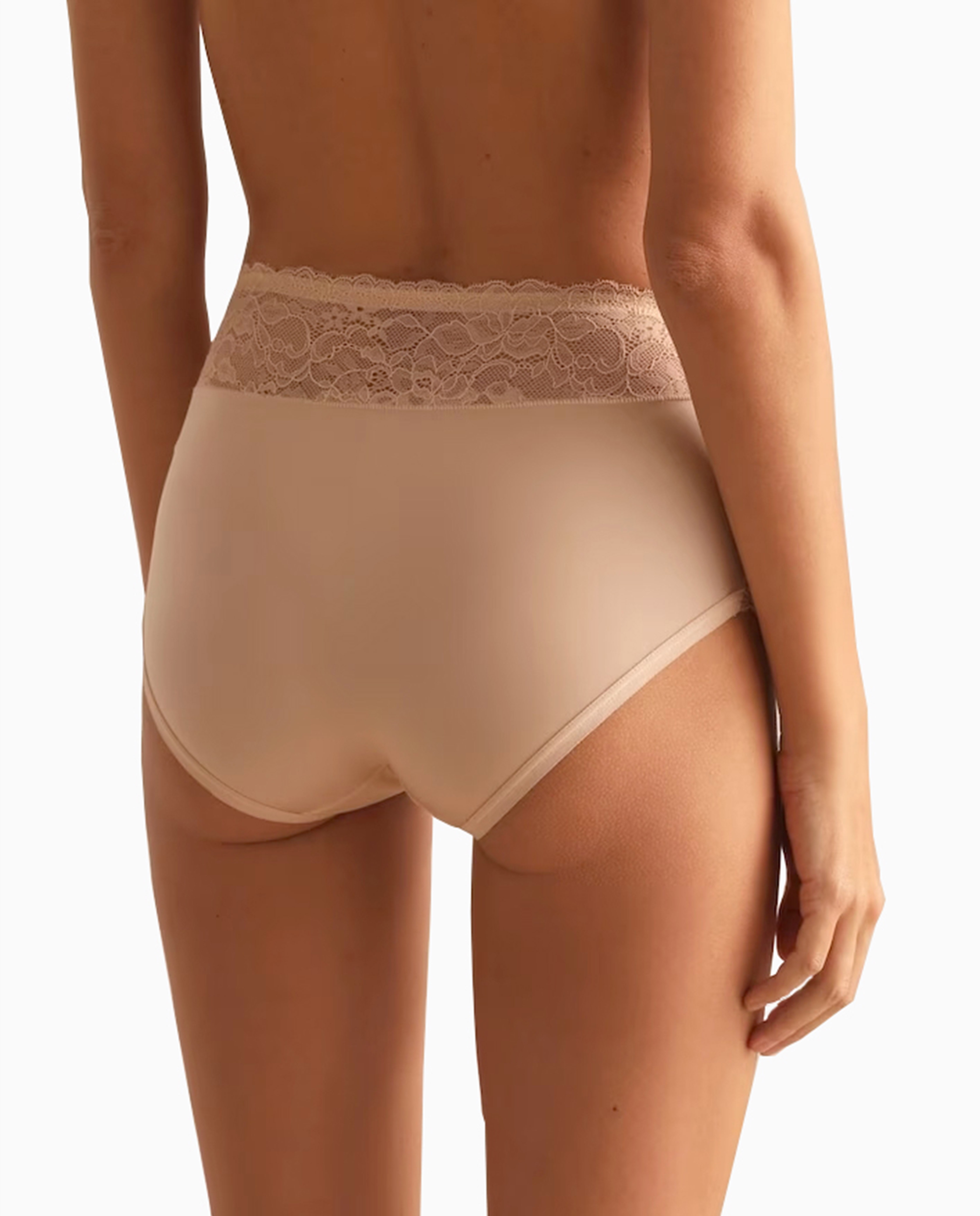 Braguita alta con detalles de encaje - Promise - Beige Beige-2