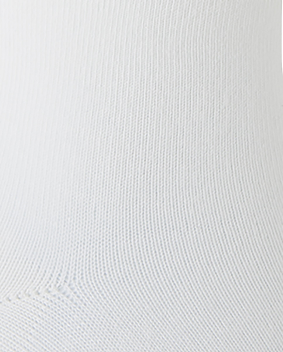 Pack de 2 pares de calcetines de mujer de bambú lisos - Punto Blanco - Blanco Blanco-2