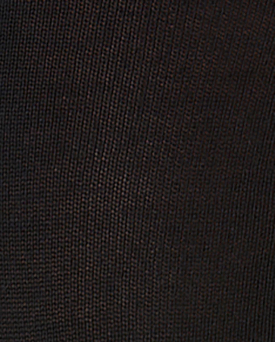 Calcetines cortos de lana super merino de hombre lisos - Punto Blanco - first class - Negro Negro-2