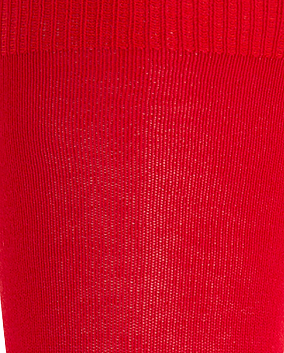 Pack de 2 pares de calcetines de algodón lisos - Punto Blanco - Rojo Rojo-2