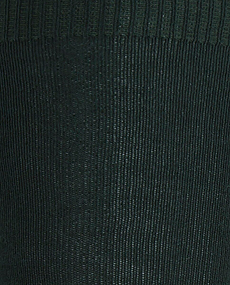 Pack de 2 pares de calcetines de algodón lisos - Punto Blanco - Verde oscuro Verde oscuro-2