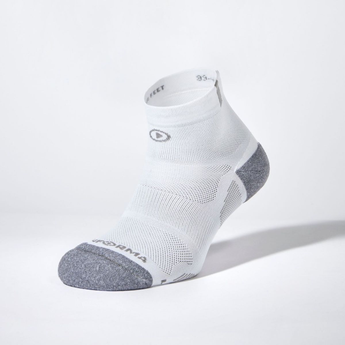 Imagen 0 de Calcetines de running unisex Boston Enforma Blanco / Gris