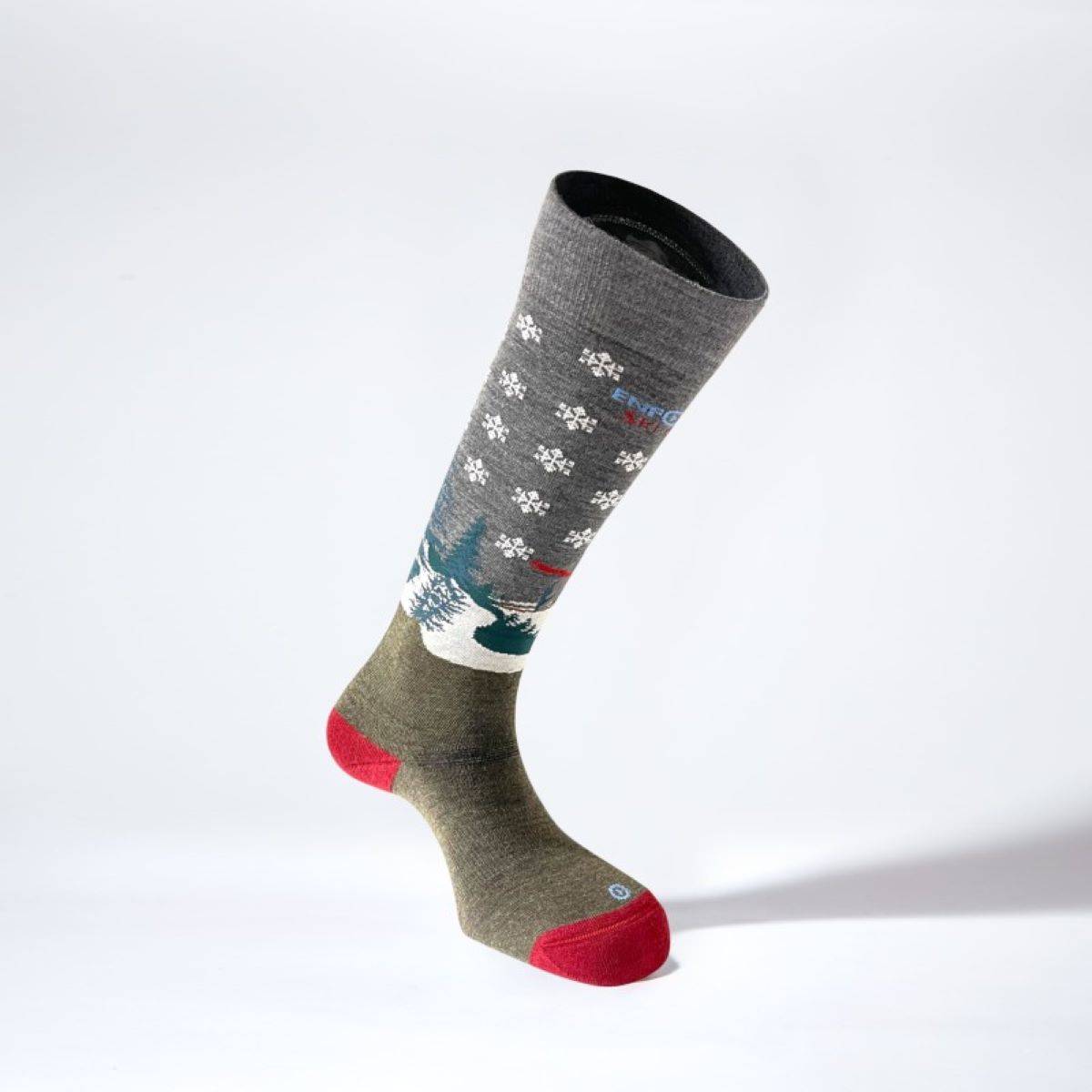 Calcetines de esquí y snow unisex Sierra Nevada Enforma - Gris oscuro Gris oscuro-4