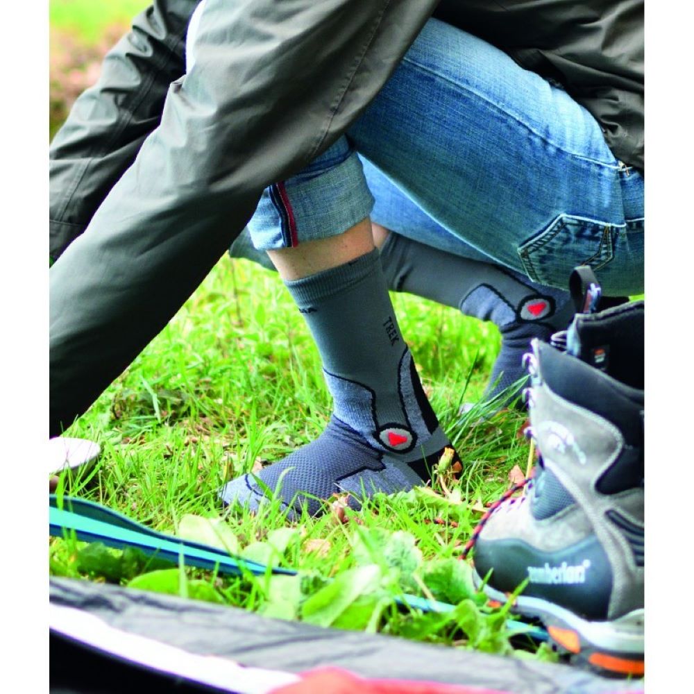 Imagen 3 de Calcetines de trekking unisex Montblanc Enforma - Azul / Gris Azul / Gris