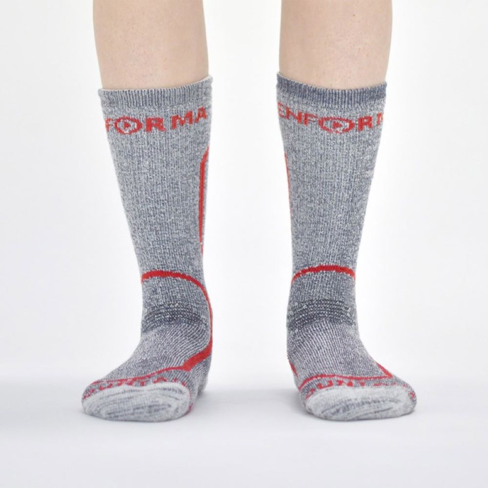 Imagen 3 de Calcetines de trekking unisex Everest Enforma - Gris claro Gris claro