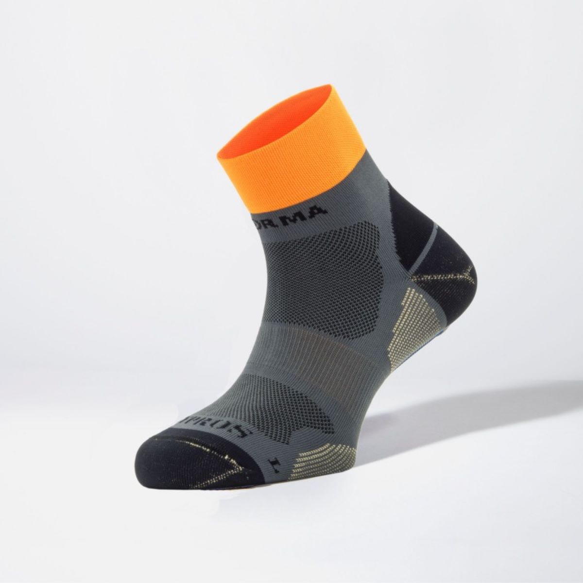 Imagen 0 de Calcetines de running unisex Hamburgo Enforma Gris / Naranja