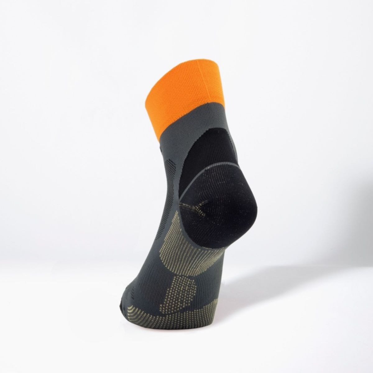 Calcetines de running unisex Hamburgo Enforma - Gris / Naranja Gris / Naranja-2