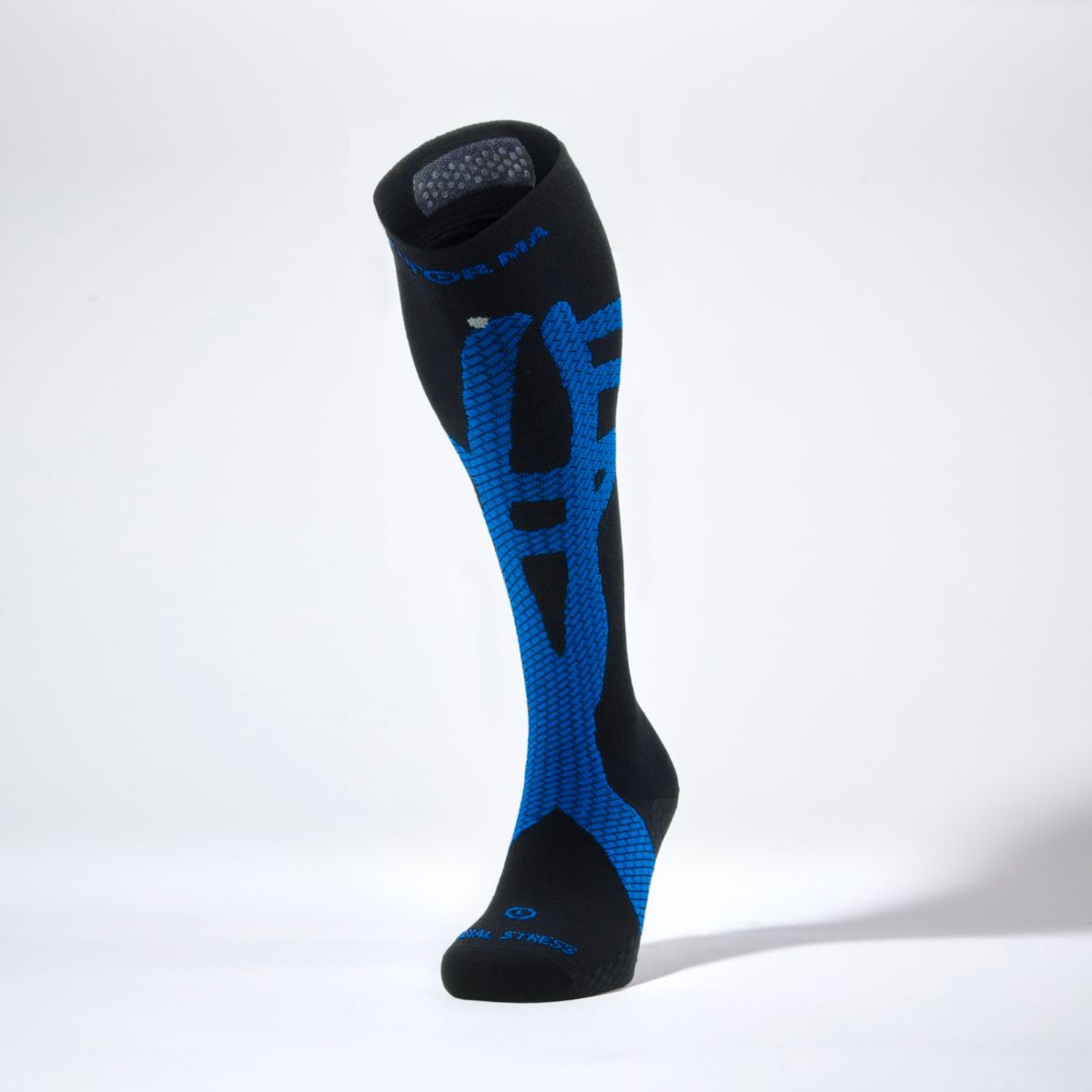 Imagen 0 de Calcetín de compresión unisex Tibial Stress Enforma Negro / Azul