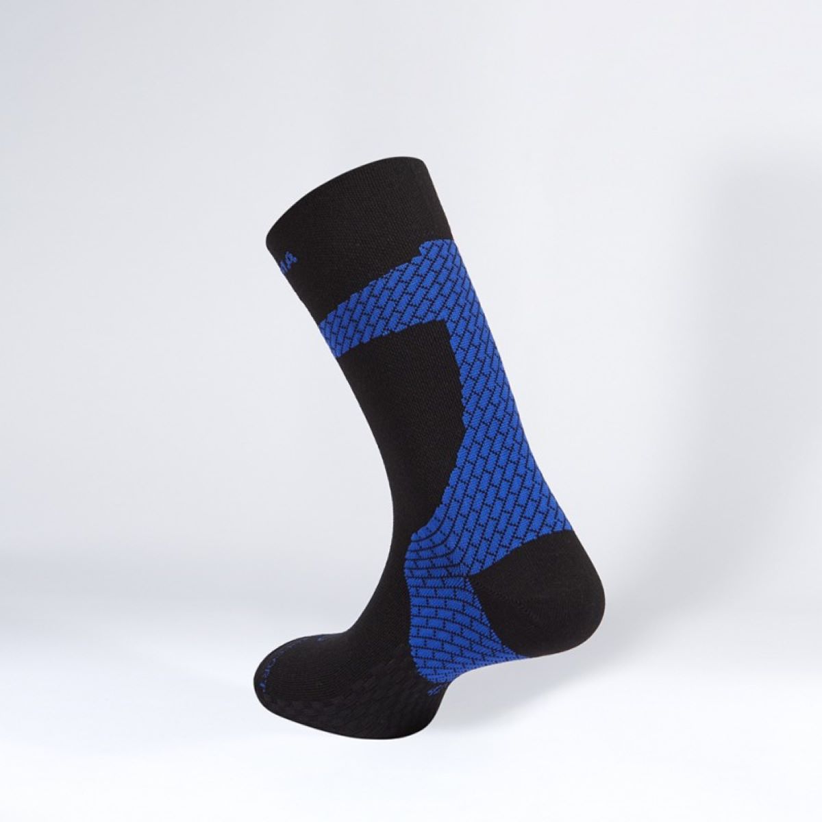 Calcetín de running unisex Achilles Tendon Enforma - Negro / Azul Negro / Azul-2