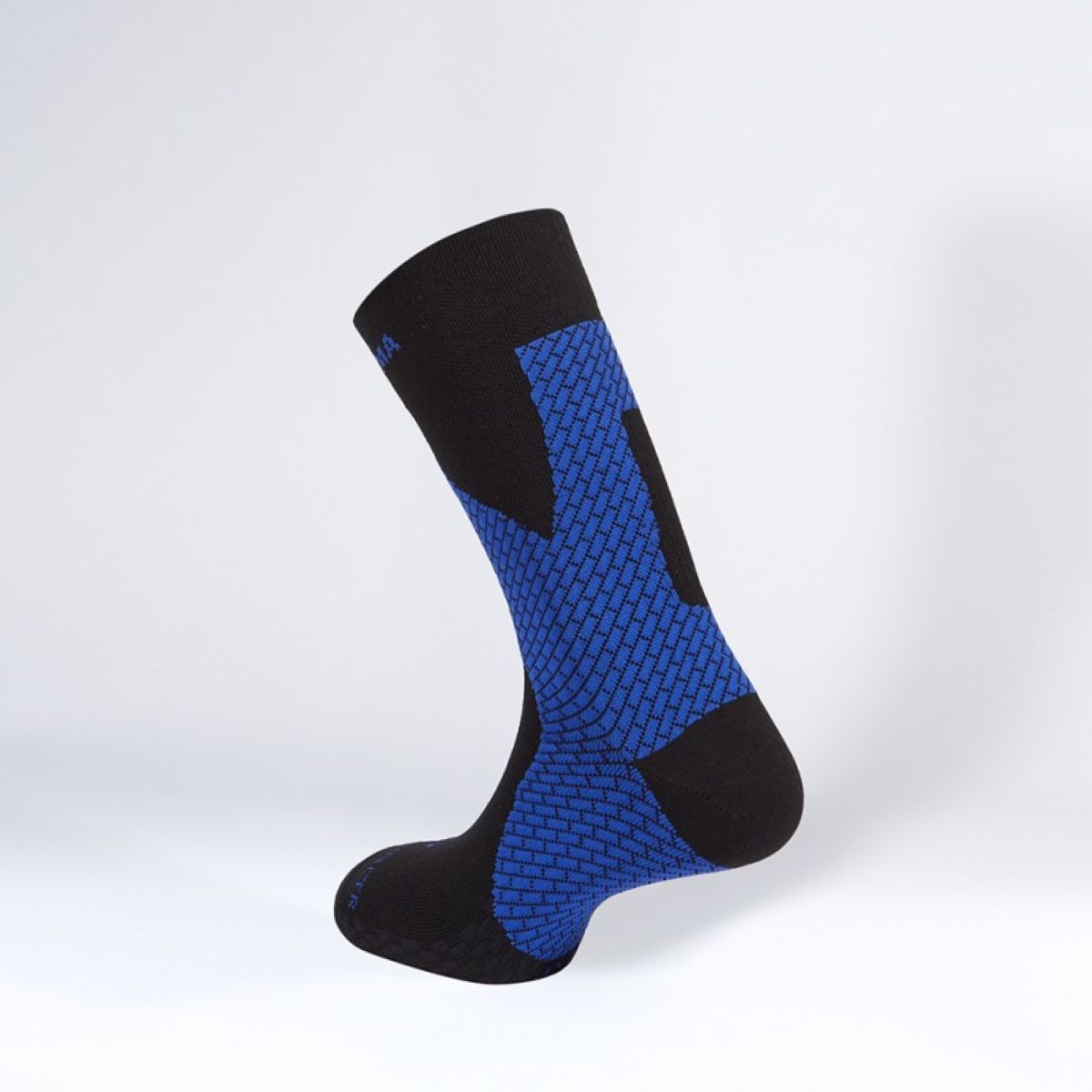 Calcetín de running unisex Ankle Stabilizer Enforma - Negro / Azul Negro / Azul-2