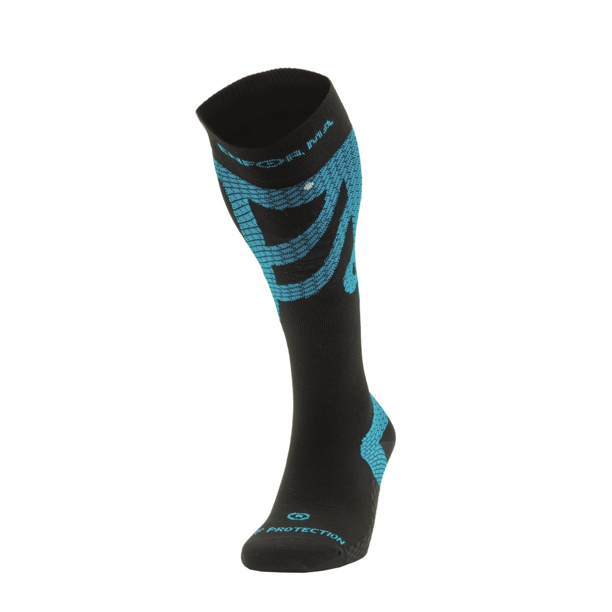 Enforma Calcetín de compresión unisex Calf Protection Negro / Azul