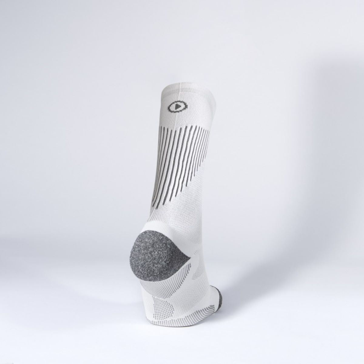 Imagen 2 de Calcetines de running unisex Berlín Enforma - Blanco / Gris Blanco / Gris