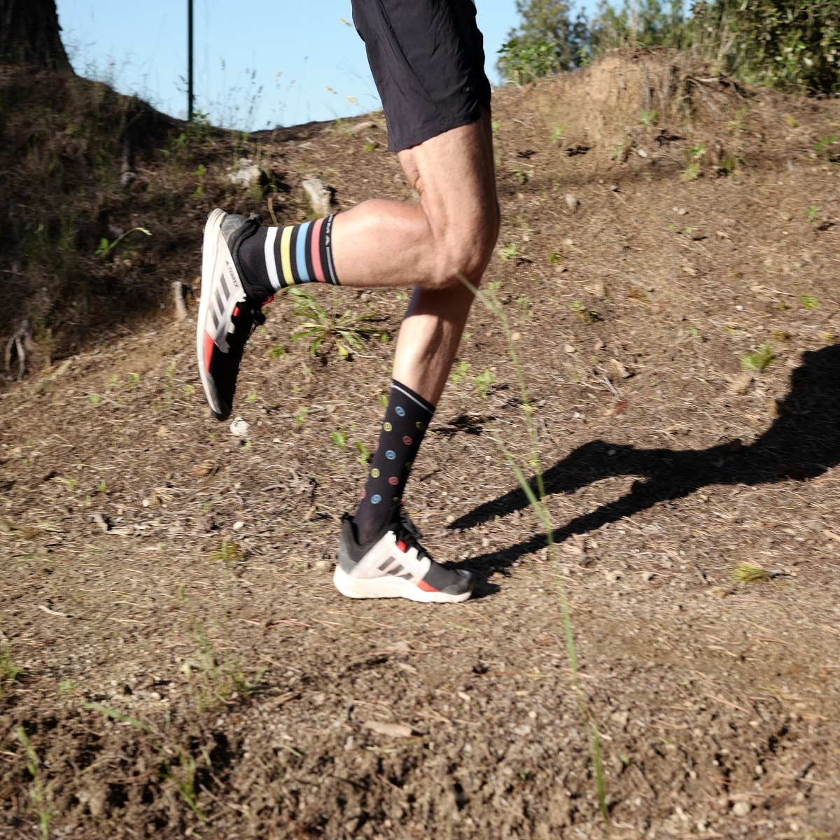 Calcetines de ciclismo unisex Play Enforma - Negro / Blanco Negro / Blanco-4