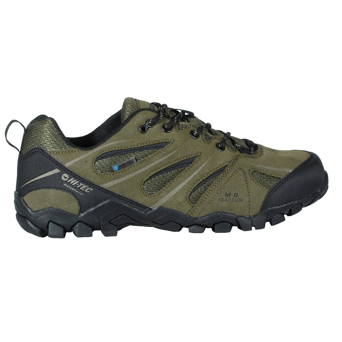 Hi-Tec Zapatillas de montaña de hombre Walker WP Verde oscuro