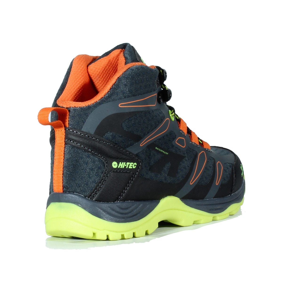 Botas de montaña de niños Toubkal Mid WP Junior Hi-Tec - Negro / Naranja Negro / Naranja-2