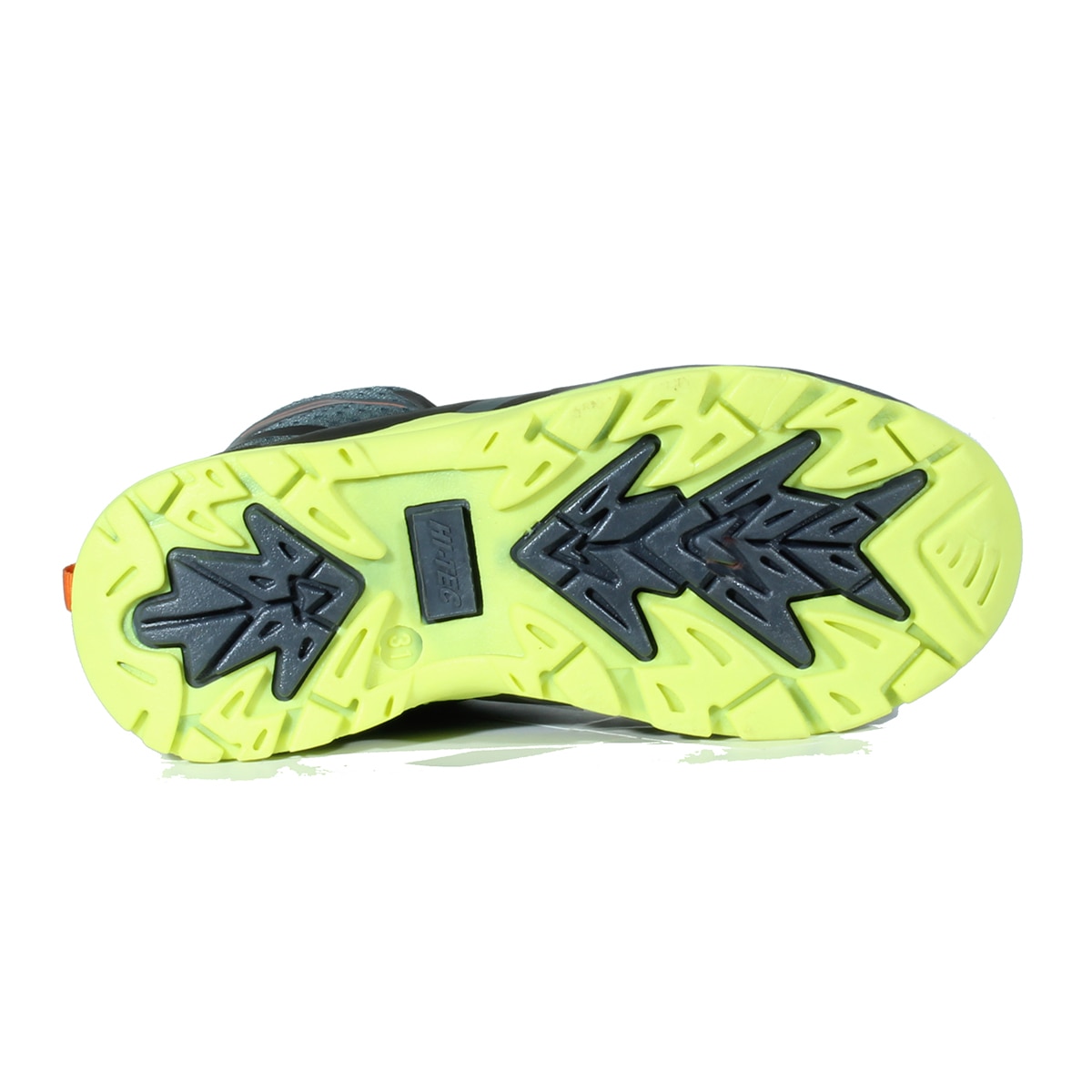 Botas de montaña de niños Toubkal Mid WP Junior Hi-Tec - Negro / Naranja Negro / Naranja-4