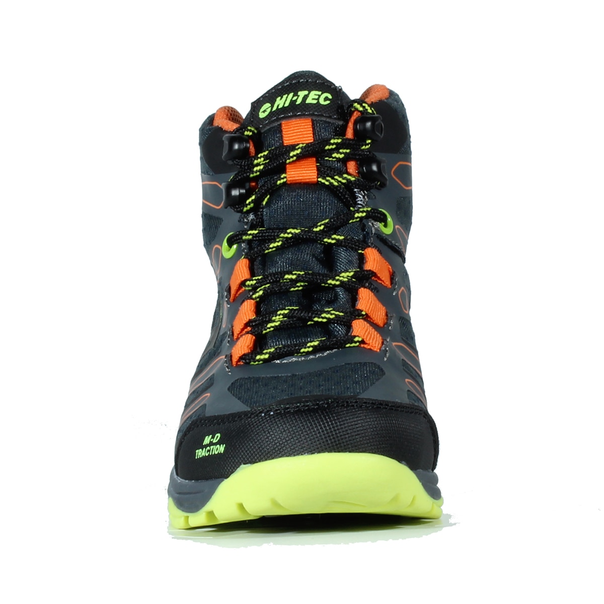 Botas de montaña de niños Toubkal Mid WP Junior Hi-Tec - Negro / Naranja Negro / Naranja-5
