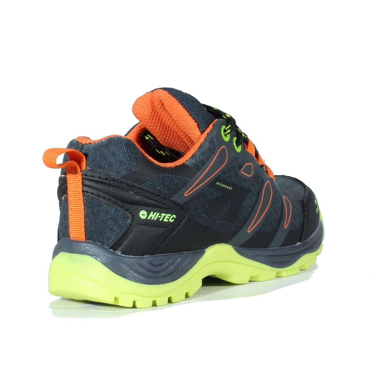 Zapatillas de montaña de niños Toubkal Low WP Junior Hi-Tec - Negro / Naranja Negro / Naranja-2