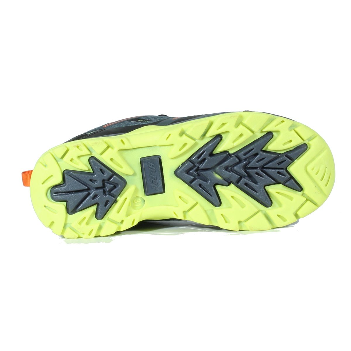 Zapatillas de montaña de niños Toubkal Low WP Junior Hi-Tec - Negro / Naranja Negro / Naranja-6