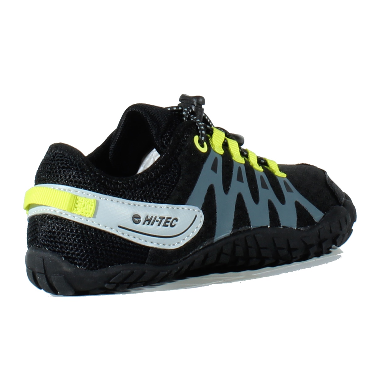 Zapatillas barefoot de montaña de niños Abyss Junior Hi-Tec - Negro Negro-2