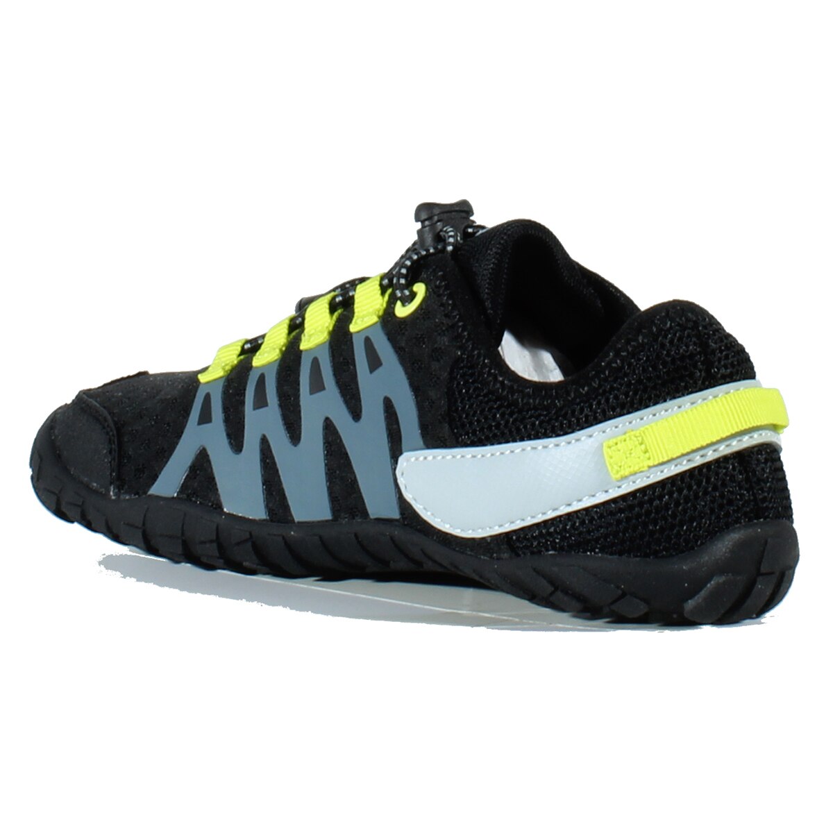 Zapatillas barefoot de montaña de niños Abyss Junior Hi-Tec - Negro Negro-4