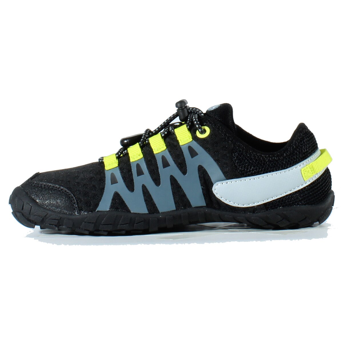 Zapatillas barefoot de montaña de niños Abyss Junior Hi-Tec - Negro Negro-5