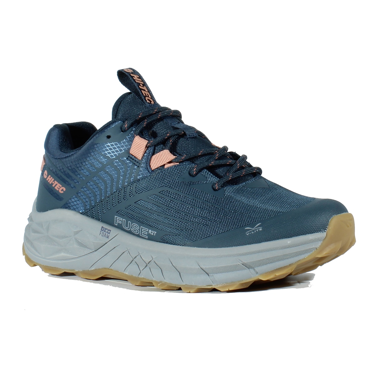 Imagen 8 de Zapatillas de montaña de mujer Fuse Trail Low Women's Hi-Tec - Esmeralda Azul Esmeralda Azul