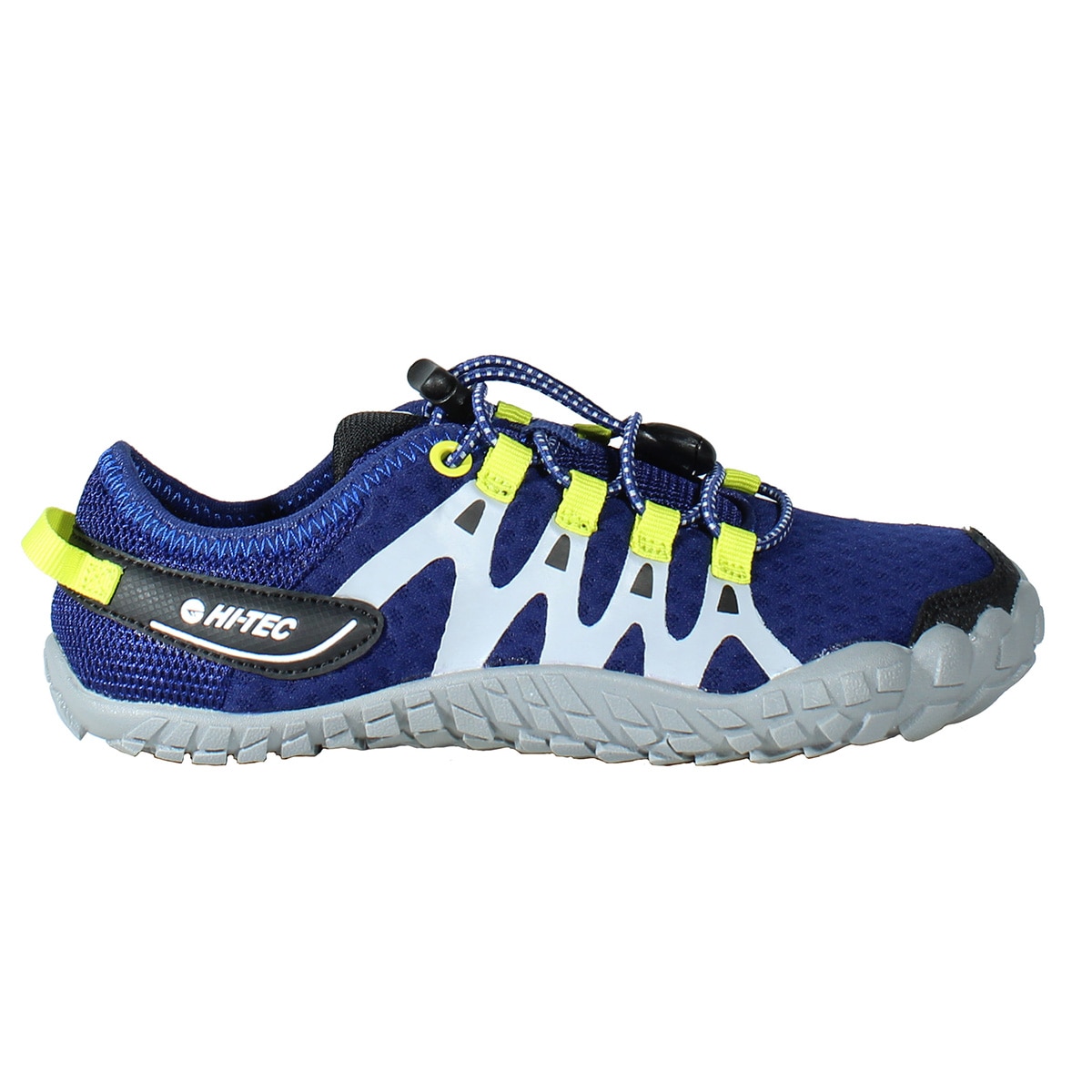 Imagen 0 de Zapatillas barefoot de montaña de niños Abyss Junior Hi-Tec Azul / Verde