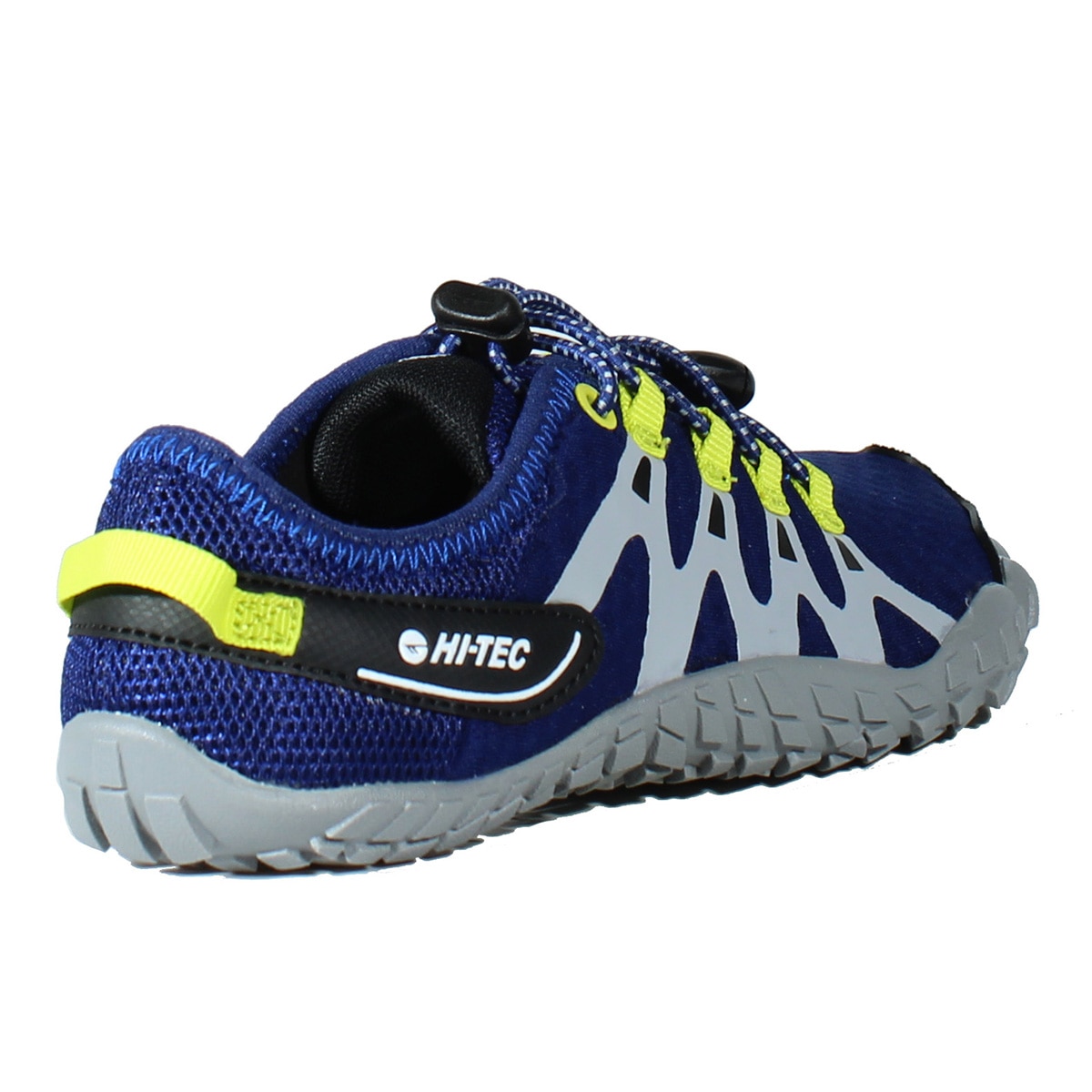 Zapatillas barefoot de montaña de niños Abyss Junior Hi-Tec - Azul / Verde Azul / Verde-2