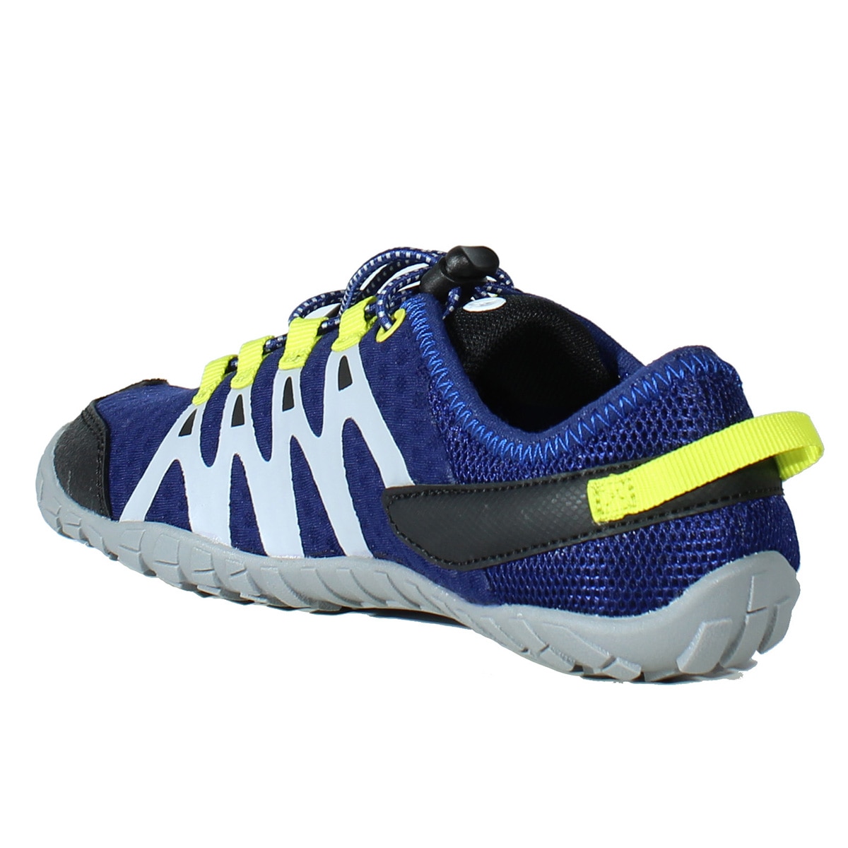 Zapatillas barefoot de montaña de niños Abyss Junior Hi-Tec - Azul / Verde Azul / Verde-4