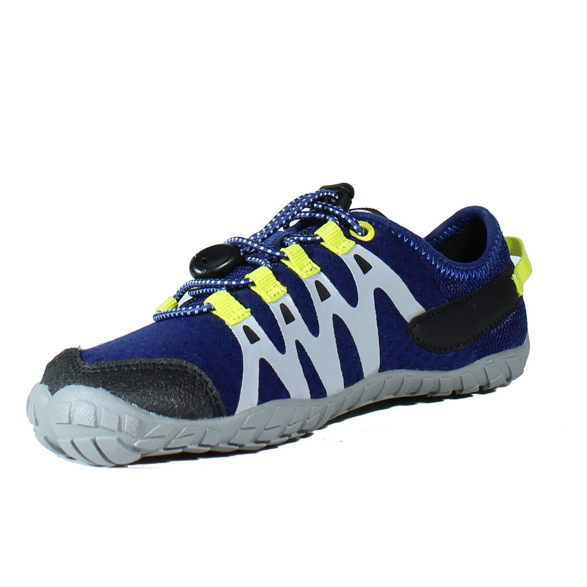Zapatillas barefoot de montaña de niños Abyss Junior Hi-Tec - Azul / Verde Azul / Verde-6