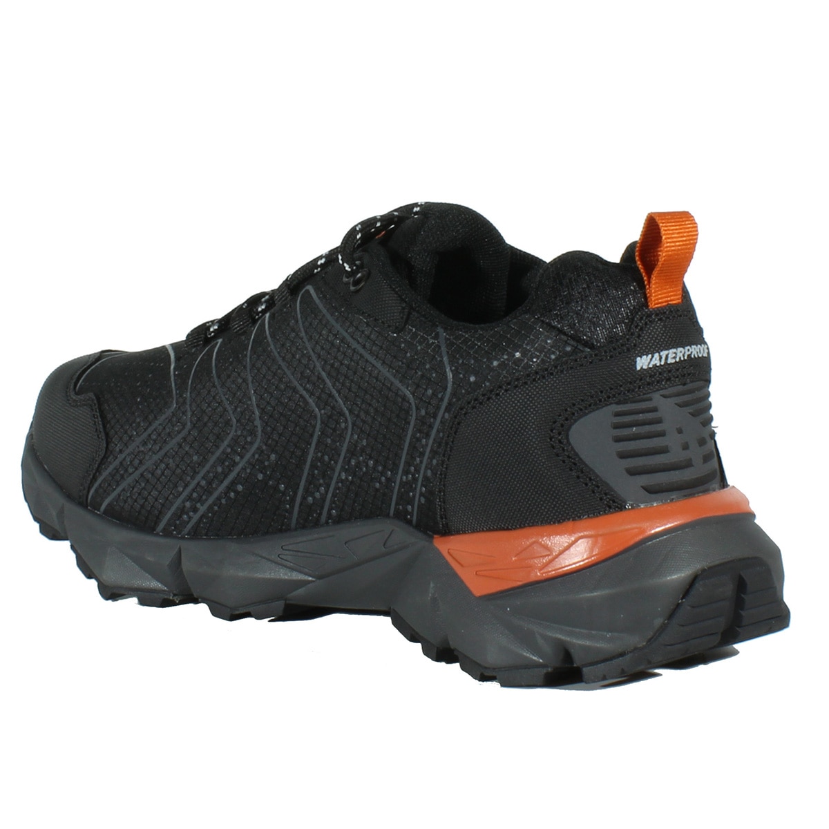 Imagen 4 de Zapatillas de montaña de hombre Kinyeti WP Hi-Tec - Negro / Naranja Negro / Naranja