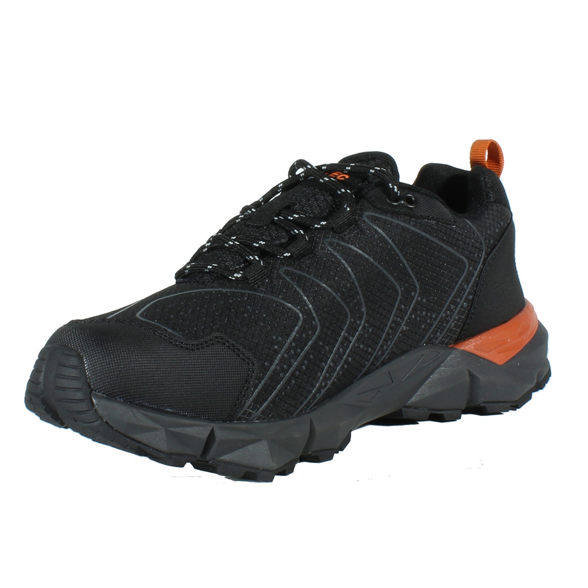 Imagen 6 de Zapatillas de montaña de hombre Kinyeti WP Hi-Tec - Negro / Naranja Negro / Naranja