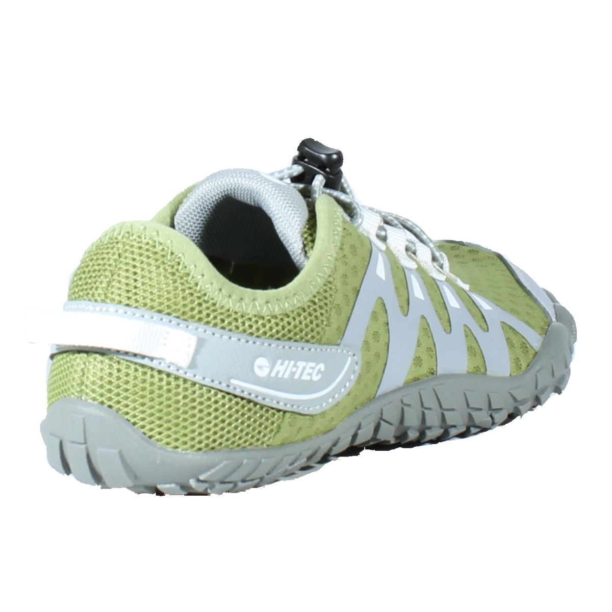 Zapatillas barefoot de montaña de niños Abyss Junior Hi-Tec - Verde Verde-2