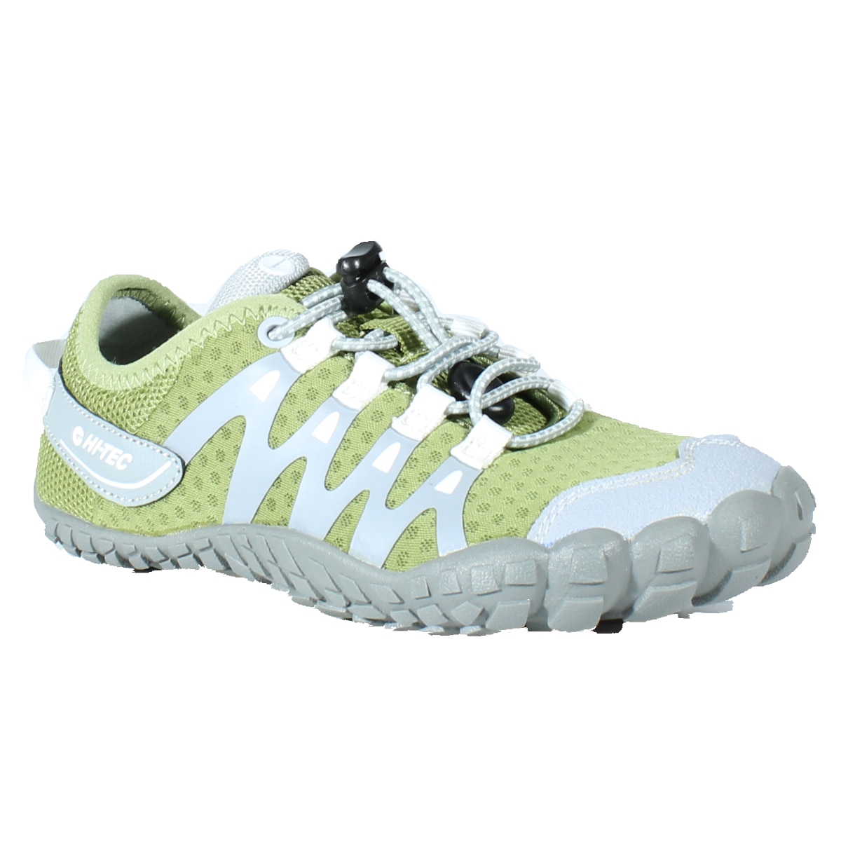 Zapatillas barefoot de montaña de niños Abyss Junior Hi-Tec - Verde Verde-8