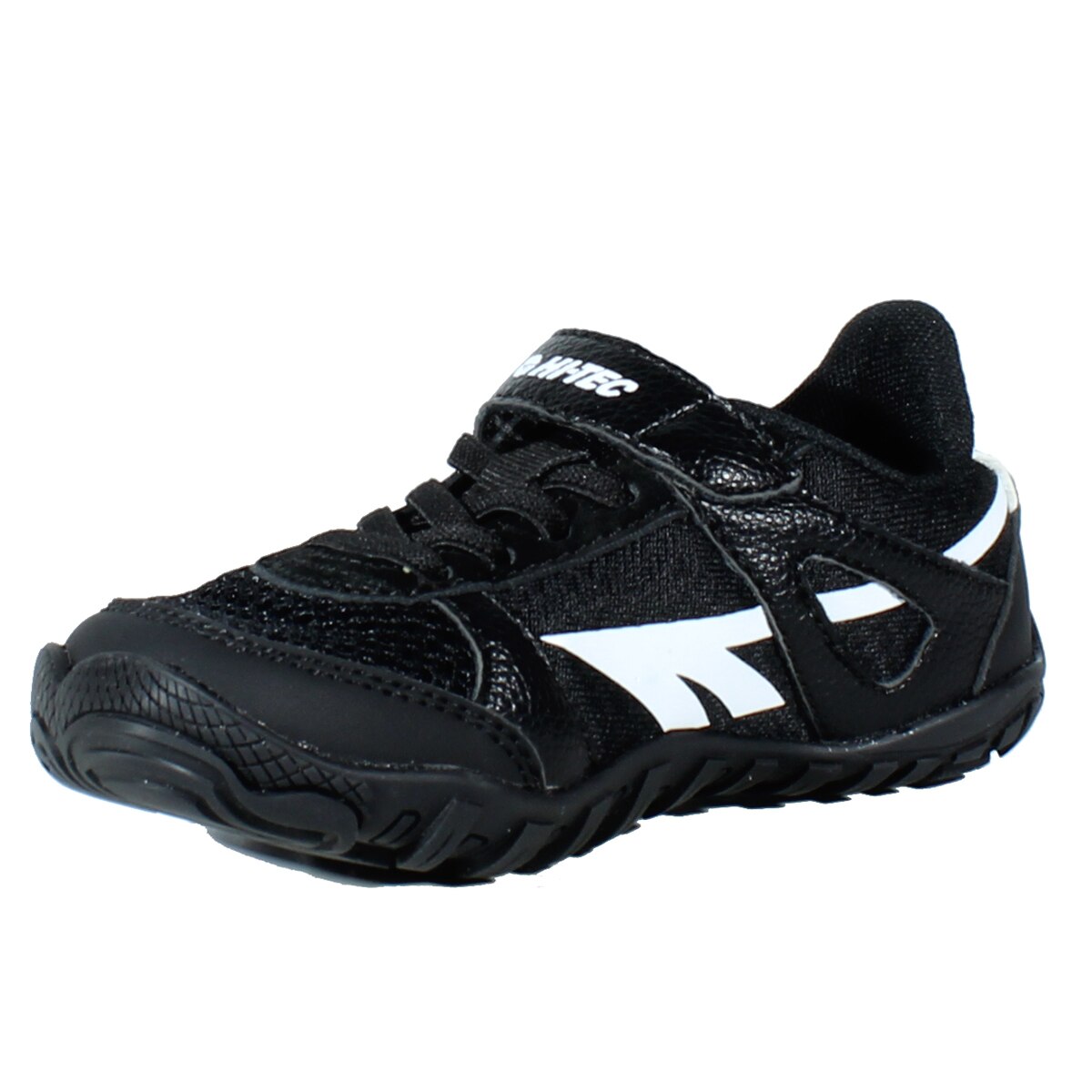 Zapatillas barefoot de montaña de niños Court Junior Hi-Tec - Negro Negro-6