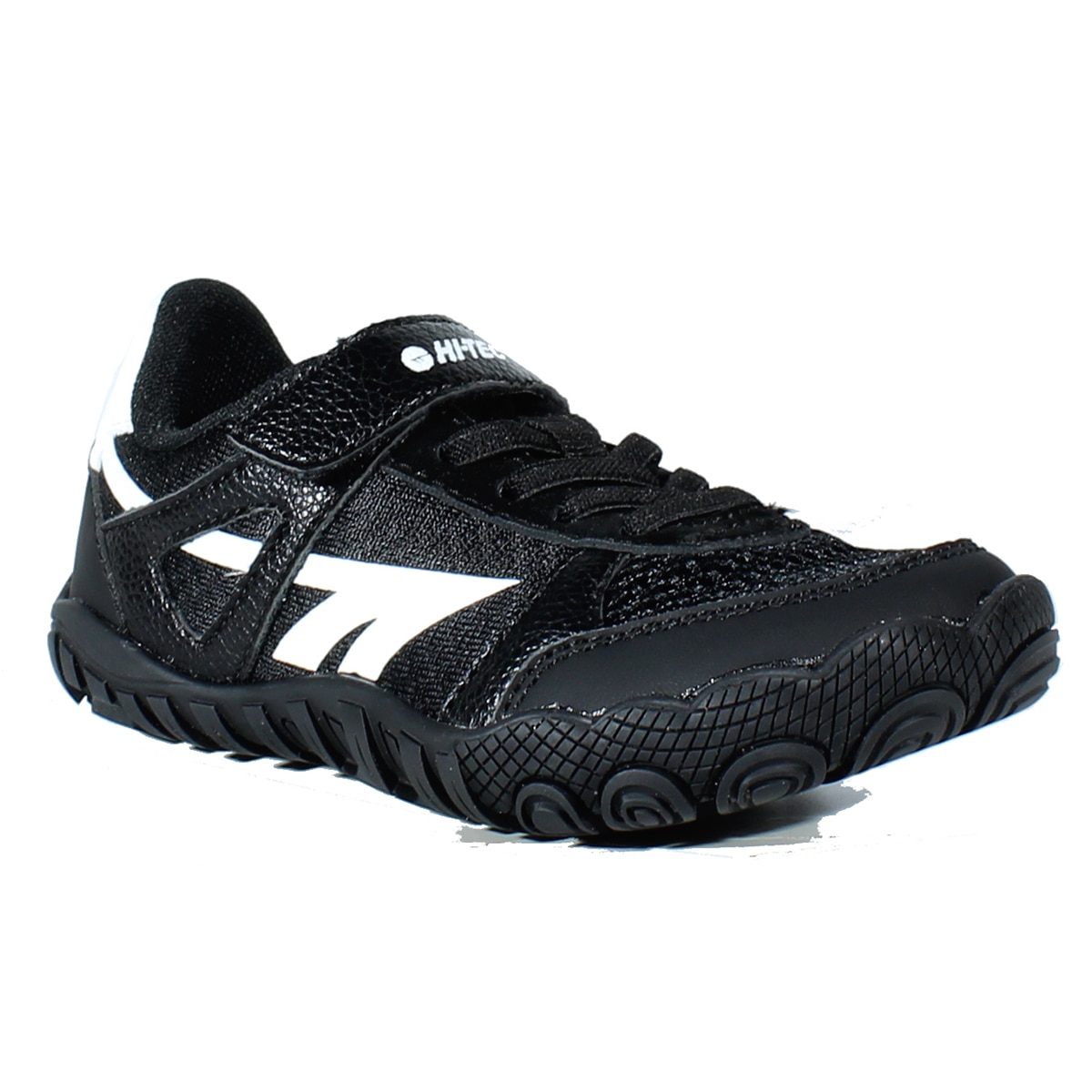 Zapatillas barefoot de montaña de niños Court Junior Hi-Tec - Negro Negro-8