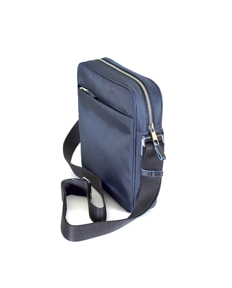 Bandolera de hombre en marino con cremallera - Miguel Bellido - Azul Azul-2