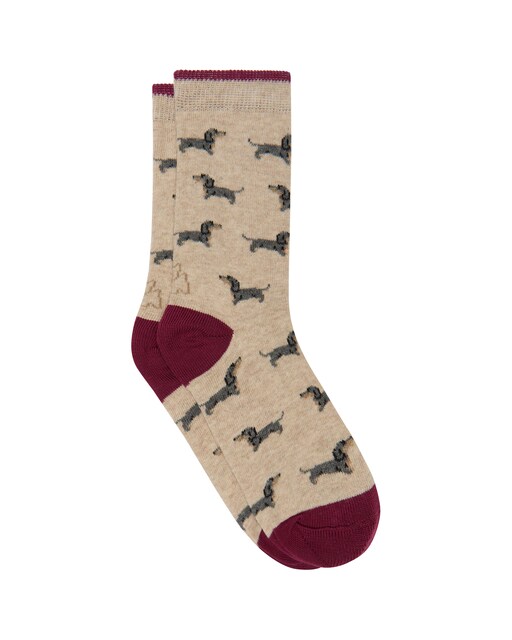 Imagen 0 de Calcetín con estampado perro