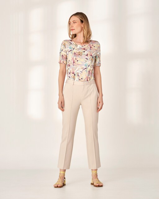 Imagen 0 de Pantalón de mujer de punto tobillero con bolsillo francés