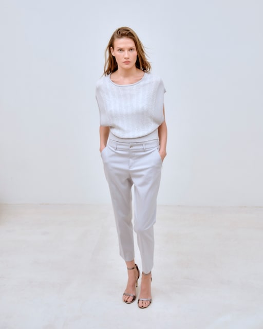 Imagen 0 de Top de mujer de tricot con microlentejuelas