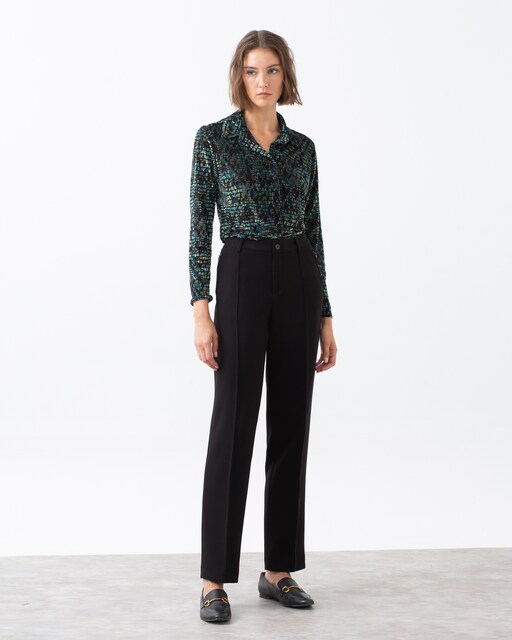 Imagen 0 de Pantalón de mujer recto con nervio delantero