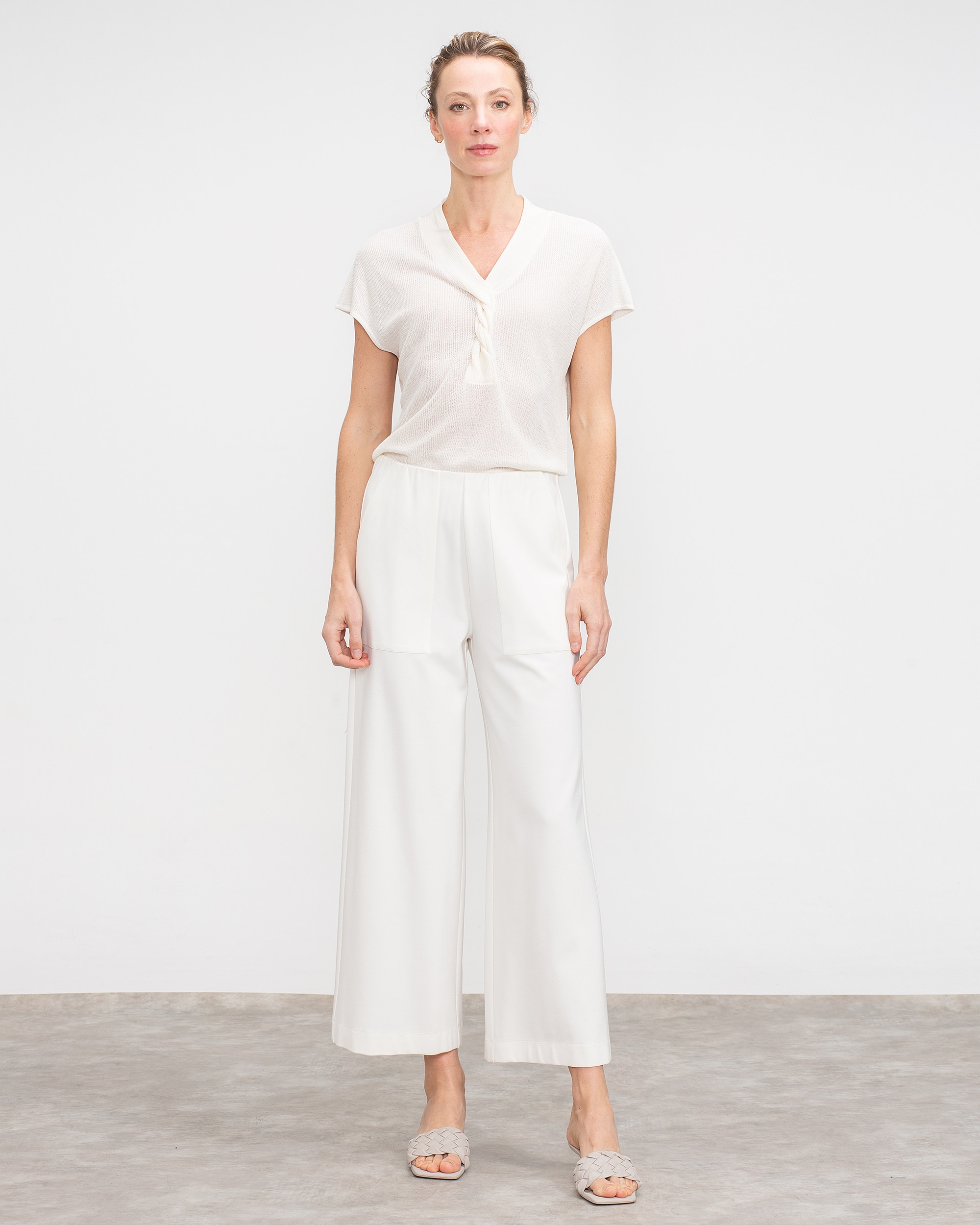 Lasserre - Pantalones anchos de mujer ancho tobillero.