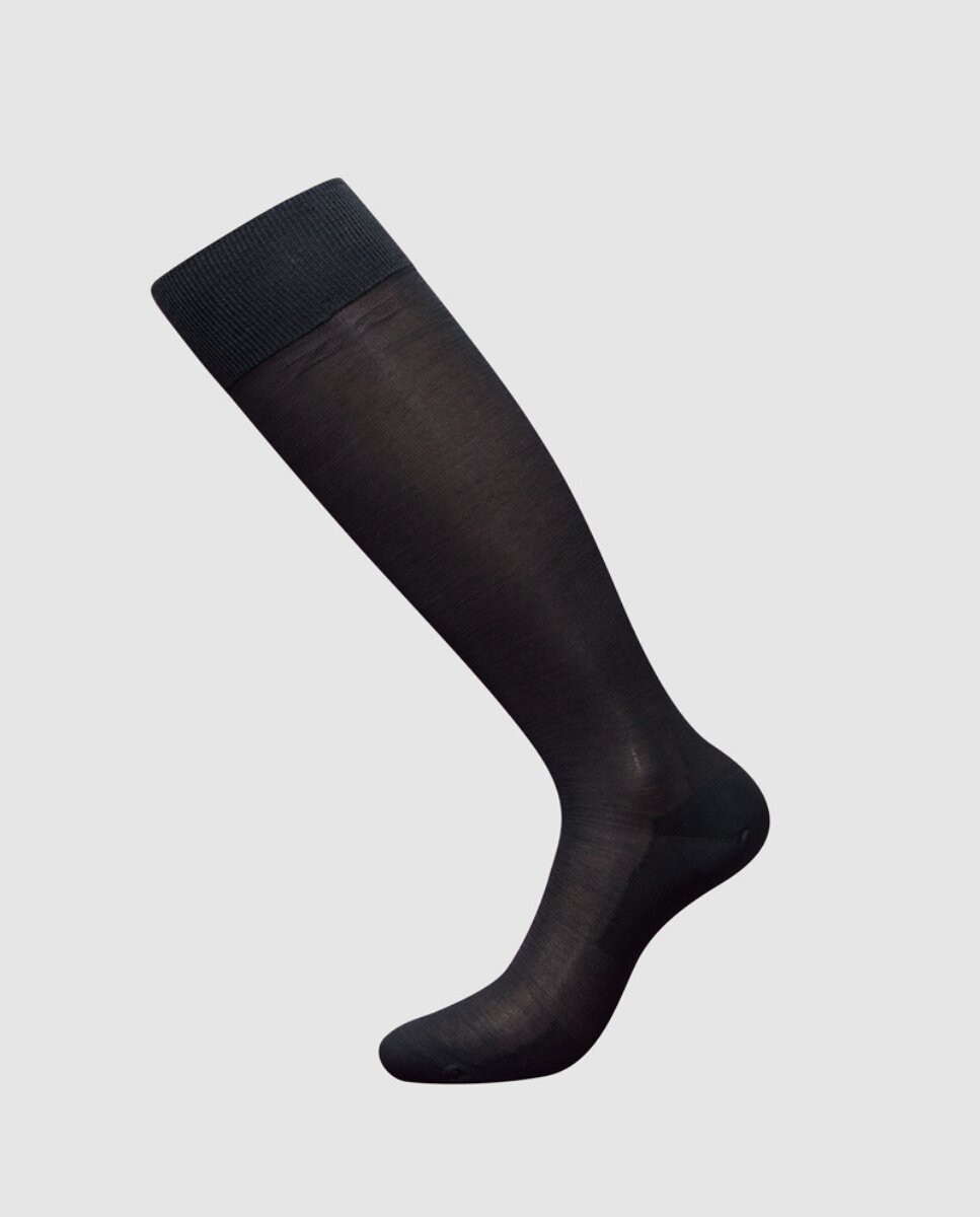 Imagen 1 de Calcetines altos de hombre ZD granates de hilo de Escocia