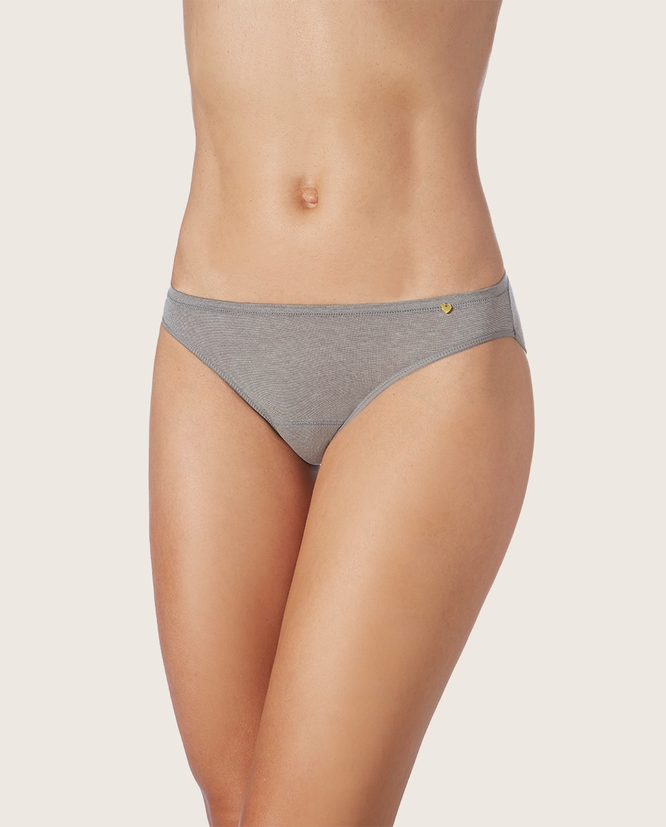 Imagen 0 de Braga bikini mini de tejido ecofriendly Gris