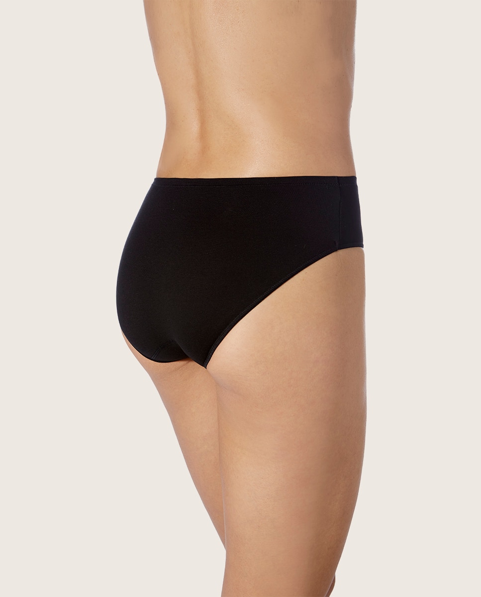 Braga clásica media de tejido ecofriendly - ZD - Negro Negro-2